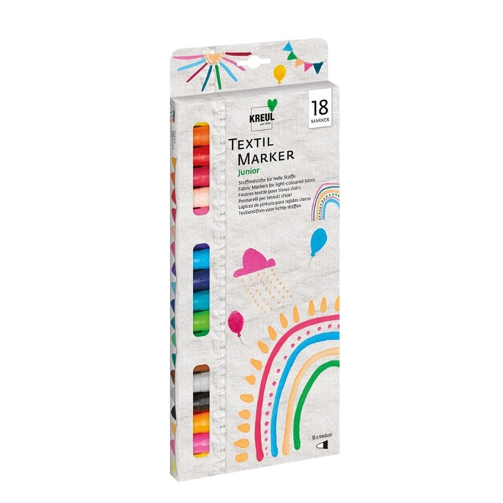 Kreul Javana Texi Max Sunny textielstift, set van 18