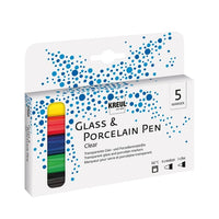 Kreul Hobby Line glas- en porseleinstiften, set van 5