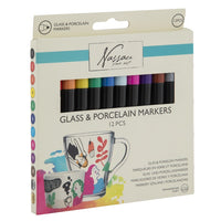 Nassau glas- en porseleinstiften, set van 12