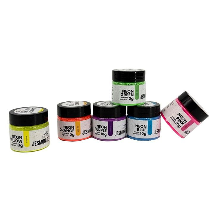 Jesmonite pigmentpoeder neon, set van 6 × 10 g – afbeelding 2
