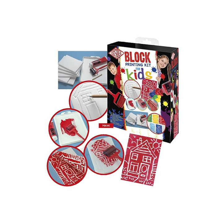 Essdee Block Printing Kit hoogdrukset voor kinderen, 10-delig