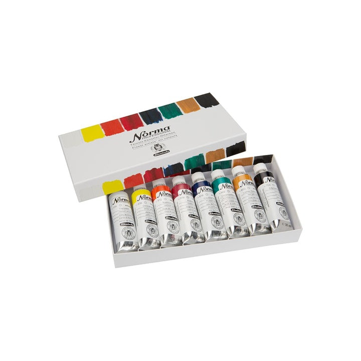 Schmincke Norma Professional olieverfset 8 × 35 ml – afbeelding 2