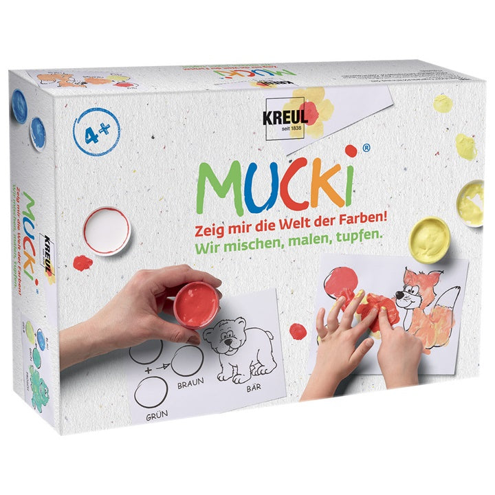 Kreul Mucki vingerverfset Schilderen, mengen en stempelen 5 × 50 ml