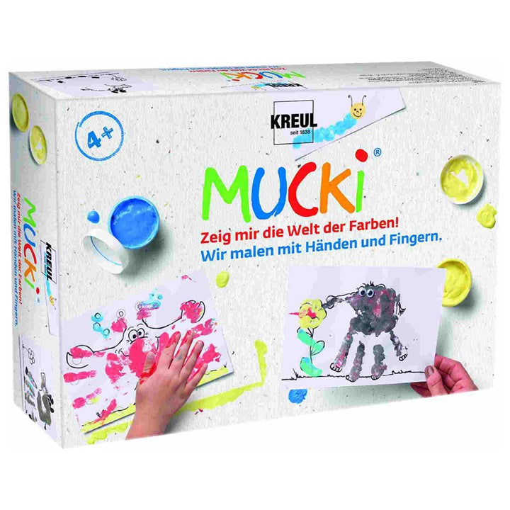 Kreul Mucki vingerverfset Schilderen met handen en vingers 5 × 50 ml