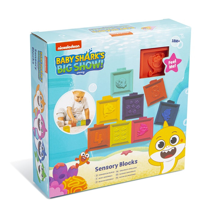 Baby Shark sensorische blokken, set van 8 stuks – afbeelding 3