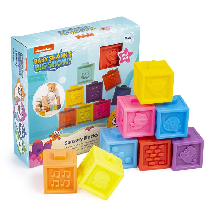 Baby Shark sensorische blokken, set van 8 stuks – afbeelding 4
