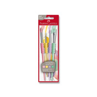 Faber-Castell penselenset met zachte steel, 4-delig