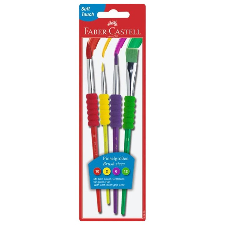 Faber-Castell Soft penselenset, 4-delig