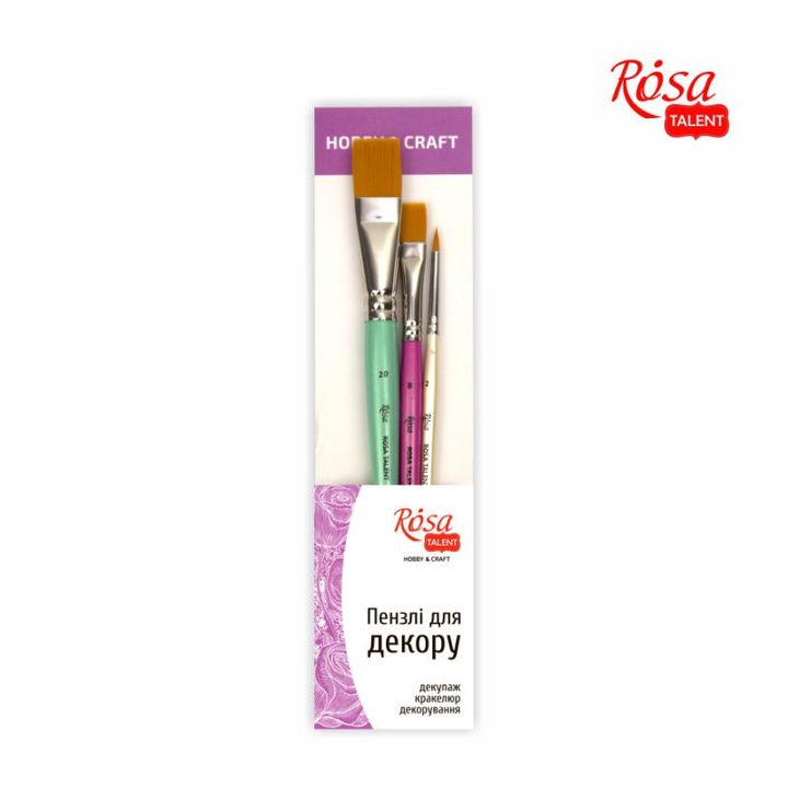 ROSA TALENT Hobby & Craft penselenset, nr. 2, 8, 20