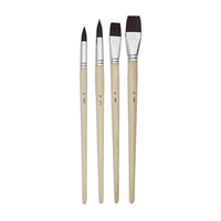 Pébéo langsteelpenselen voor acryl- en olieverf, set van 4 – afbeelding 2