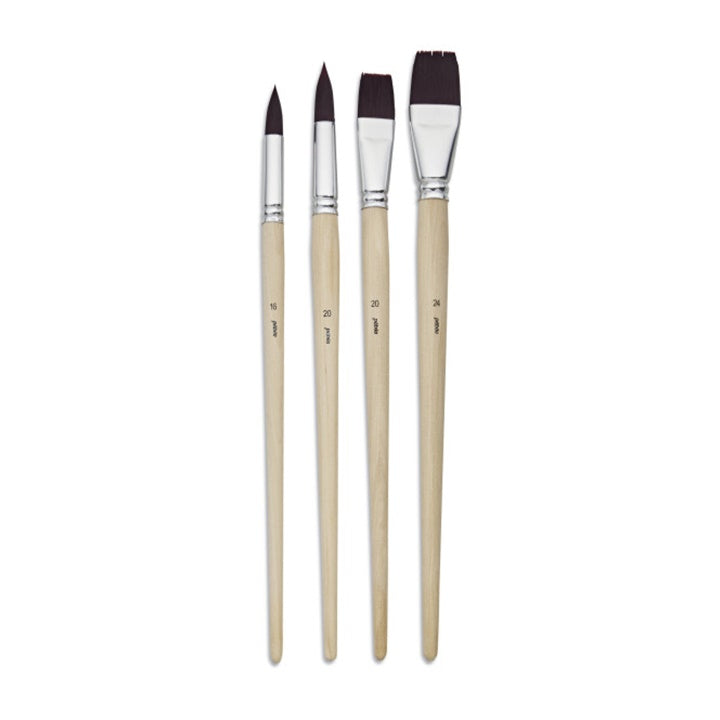 Pébéo langsteelpenselen voor acryl- en olieverf, set van 4 – afbeelding 2