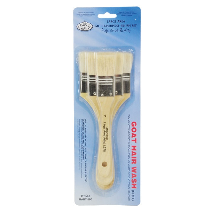 Royal & Langnickel penselenset van geitenhaar voor gesso, 3 stuks
