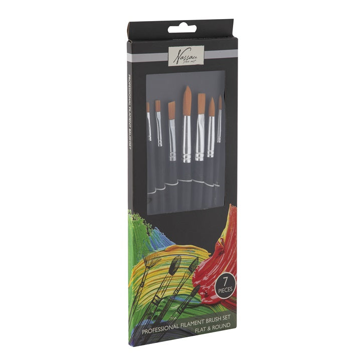 Nassau Fine Art penselenset 7 stuks, nylon