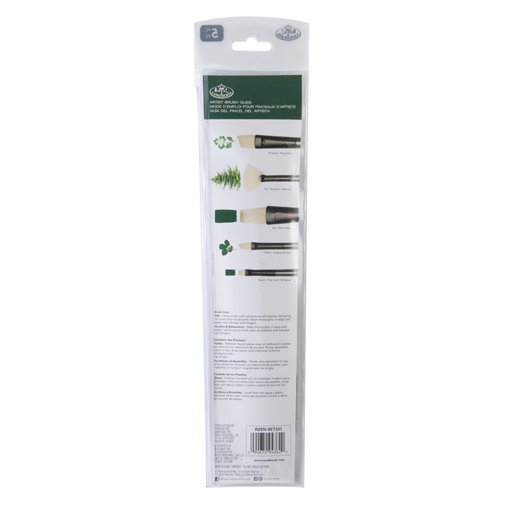 Royal & Langnickel Zen Series 33 penselenset, 5 stuks – afbeelding 3