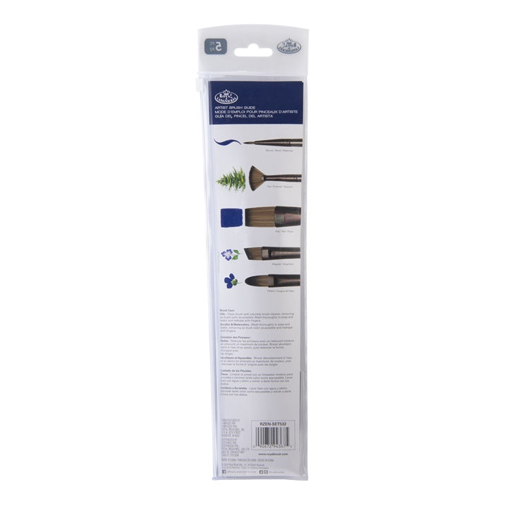 Royal & Langnickel Zen Series 53 penselenset, 5 stuks – afbeelding 3