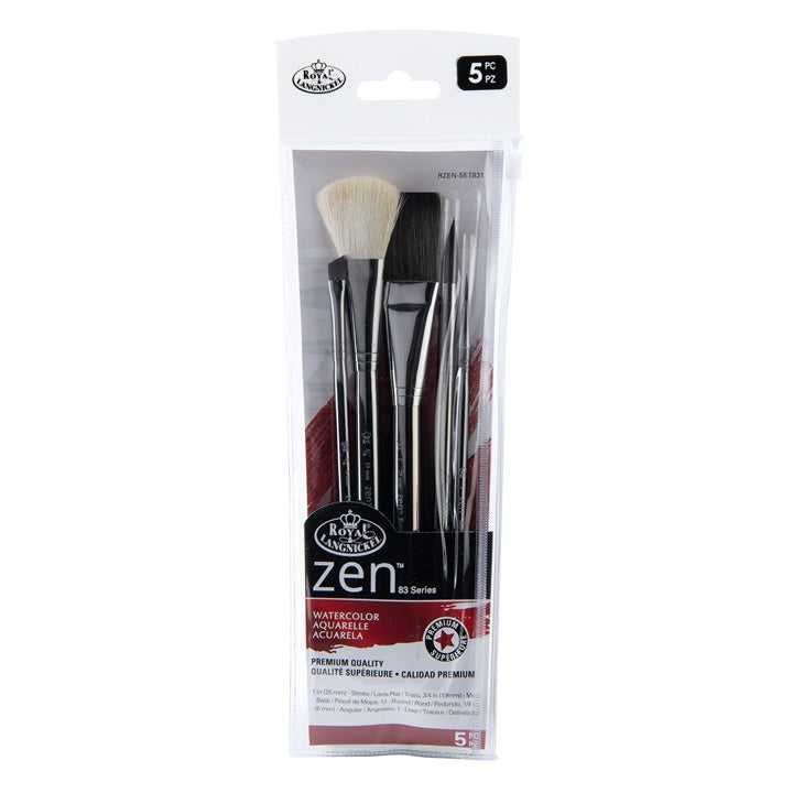 Royal & Langnickel Zen Series 83 penselenset, 5 stuks