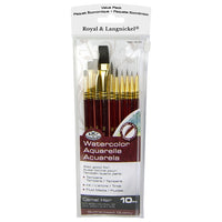 Royal & Langnickel penselenset voor aquarelverf, 10 stuks