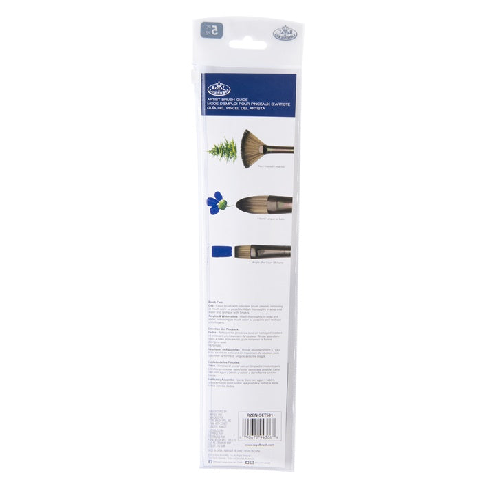 Penselenset Royal & Langnickel Zen Series 53, 5 stuks – afbeelding 3