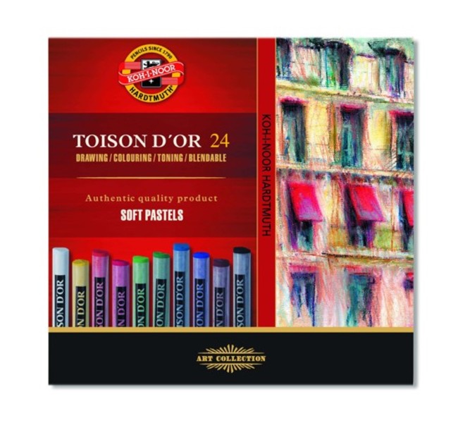 Koh-i-Noor Toison d’Or pastelkrijt, set van 24