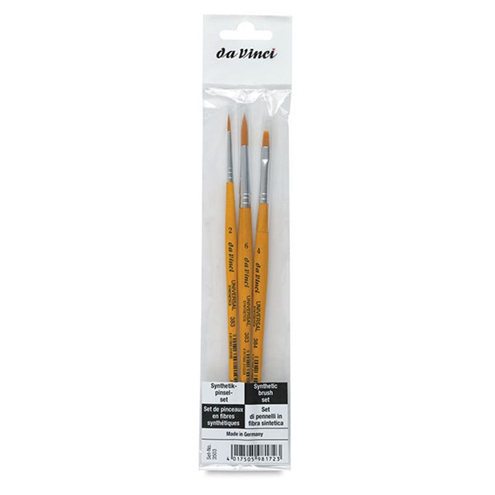 Penselenset da Vinci Universal, 3 synthetische penselen