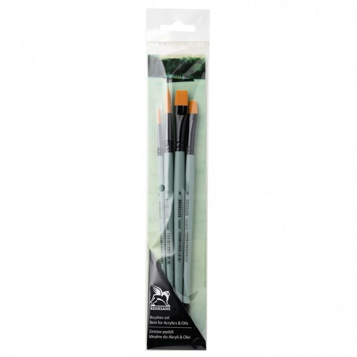 Penselenset Renesans 1006, 4 synthetische penselen