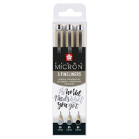 Sakura Pigma Micron 05 finelinerset, 3 stuks, 0,45 mm
