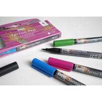 KREUL Tattoo Pen set van 4 met 3 sjablonen – afbeelding 3