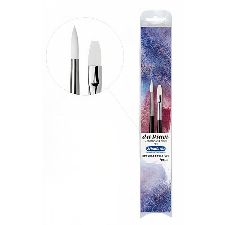 Aquarelpenselenset da Vinci Casaneo White Supergranulation, 2 stuks