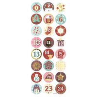 DP Craft kerststickers adventskalender, blister 10 × 23 cm