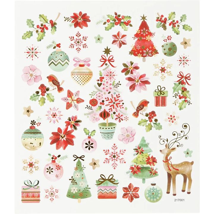 Creativ Company kerststickers Romantische kerst, 43 stuks – afbeelding 2