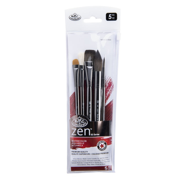 Royal & Langnickel Zen Series 83 penselenset, 5 stuks