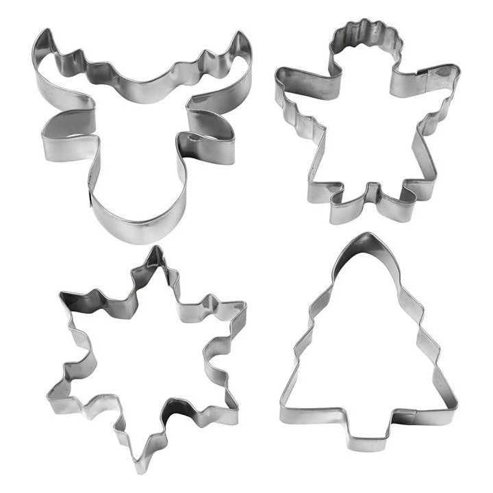 Creativ Company uitsteekvormen van metaal, 4 stuks – afbeelding 3