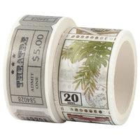 Creativ Company washitapeset met reistickets en natuur – 2 rollen
