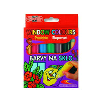 Koh-i-noor afpelbare glasverf voor ramen, 7 × 10 ml