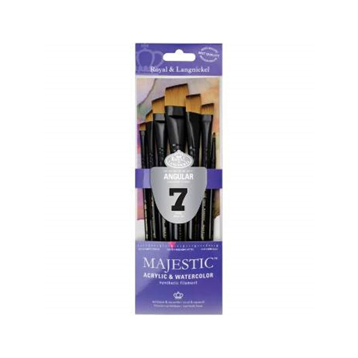 Royal & Langnickel Majestic schuine penselen, set van 7