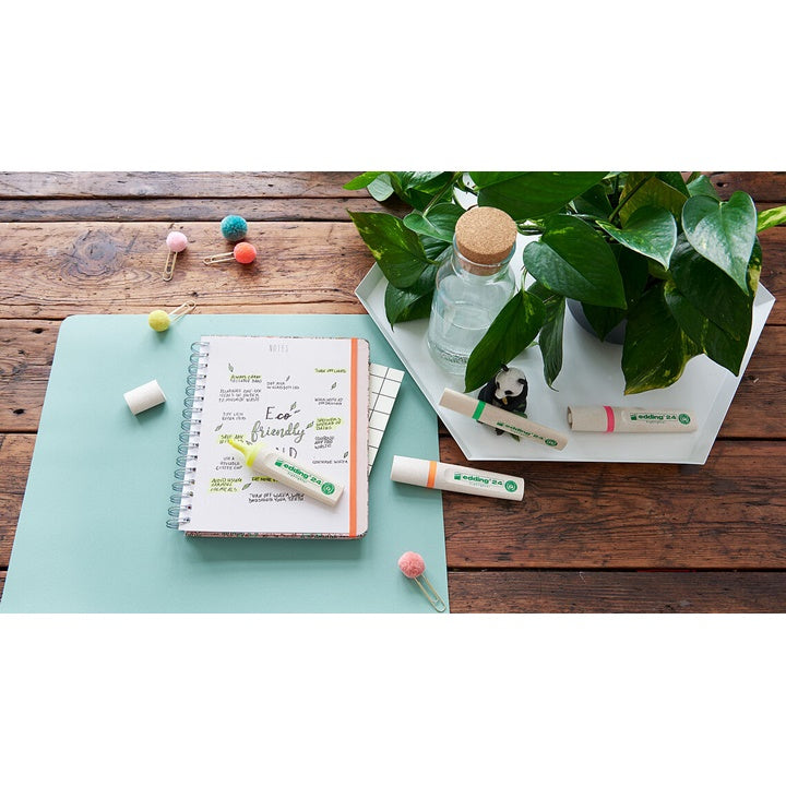 edding 24 EcoLine markeerstiftenset, 4 stuks – afbeelding 7