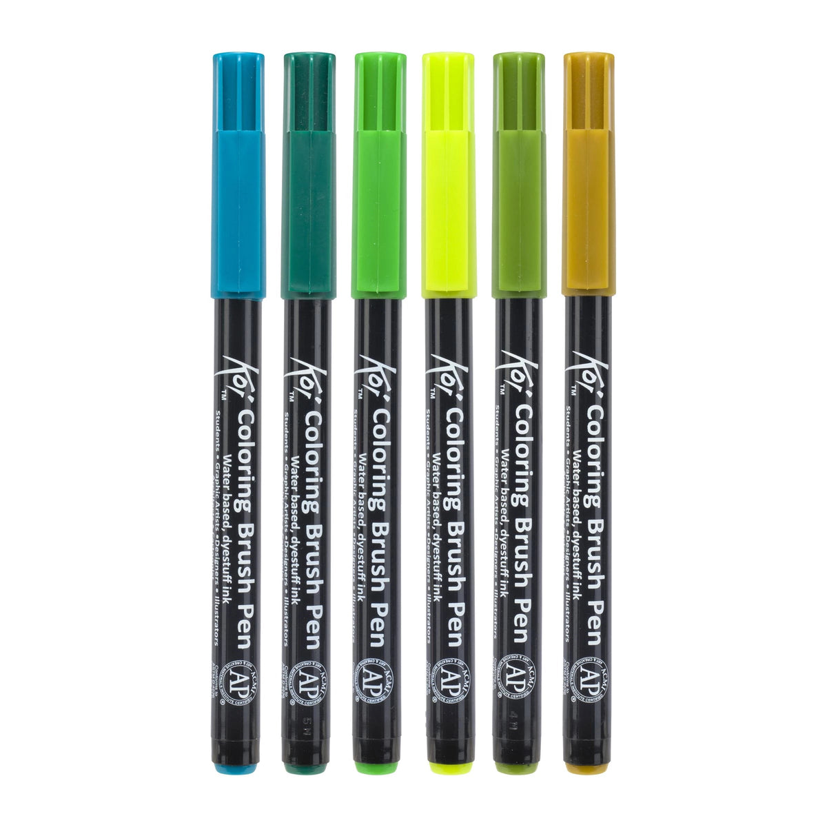 Sakura Koi brushpennen Botanical, set van 6