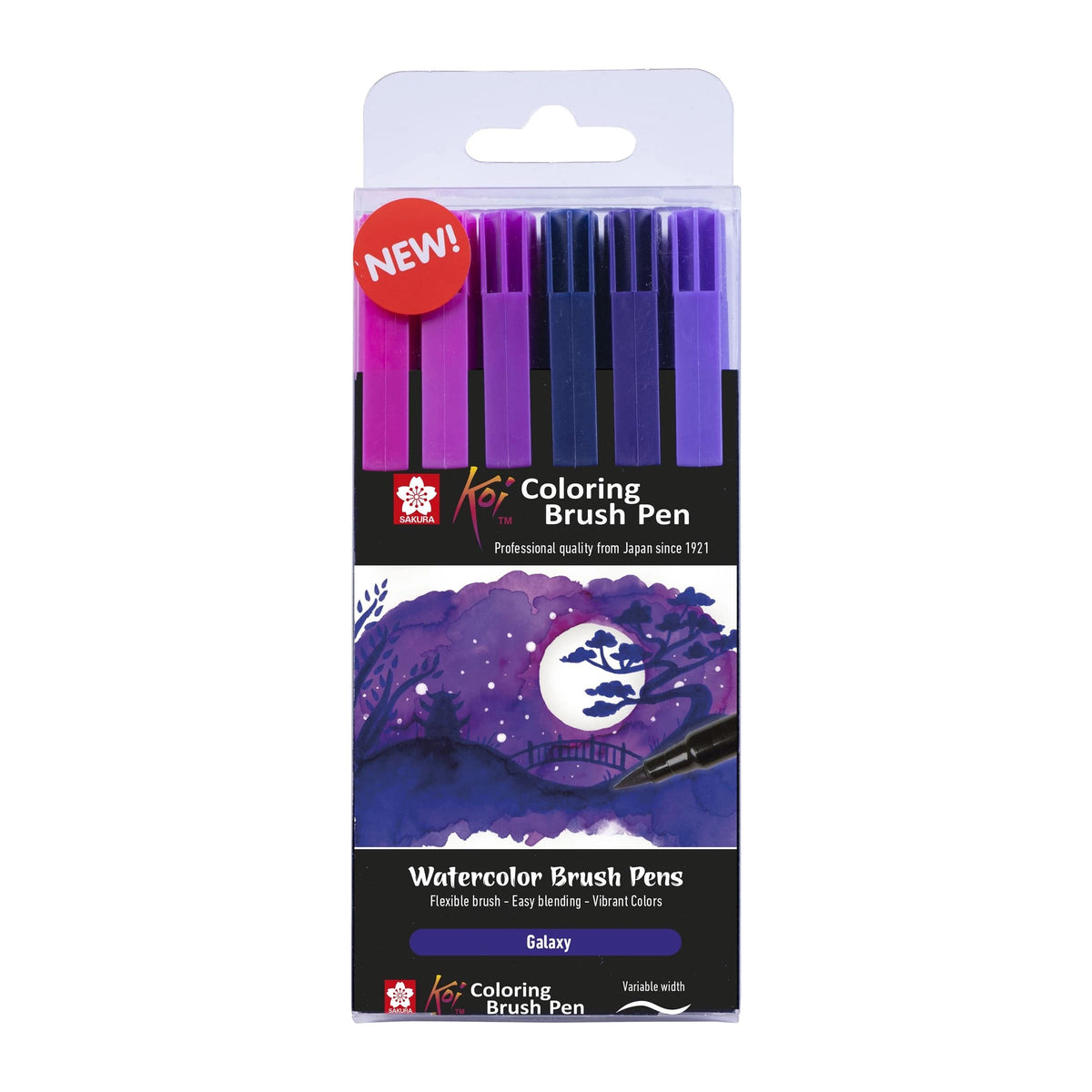 Sakura Koi brushpennen Galaxy, set van 6