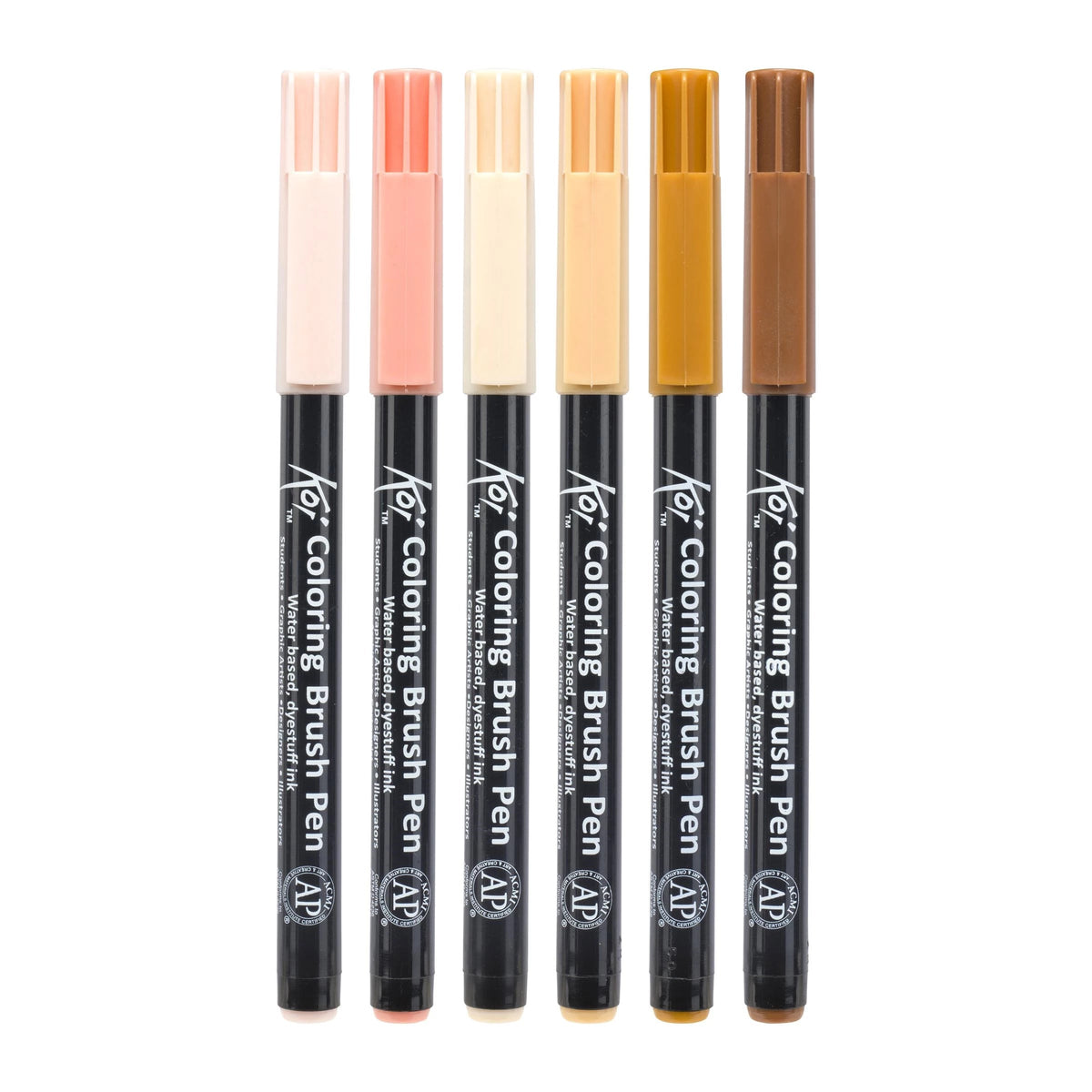 Sakura Koi brushpennen Portrait, set van 6