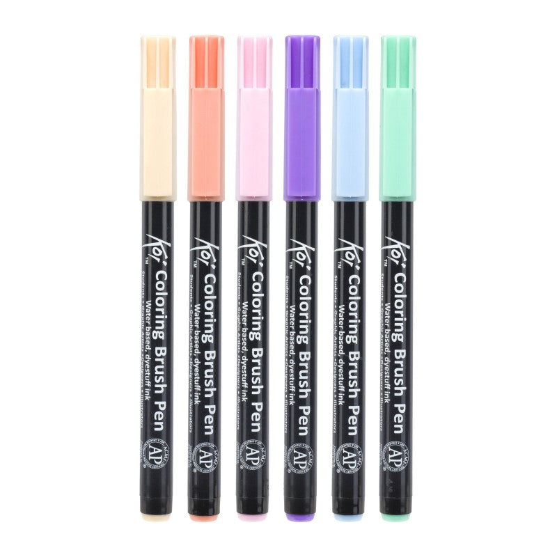 Sakura Koi Coloring Brush Pen Sweets, set van 6 brushpennen