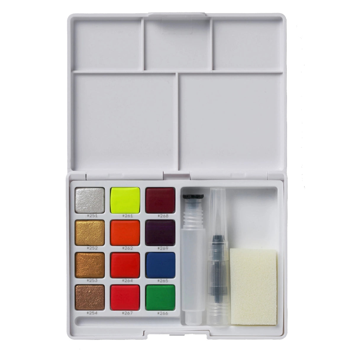Sakura Koi metallic aquarelverf set 12 napjes met waterpenseel