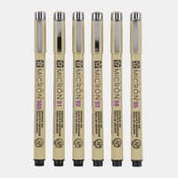 Sakura Pigma Micron 01 fineliners 0,25 mm, set van 6 kleuren