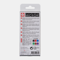 Sakura Pigma Micron 05 fineliner 0,45 mm, set van 6 kleuren – afbeelding 4