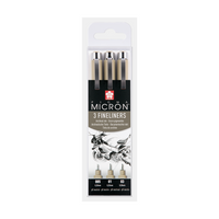 Sakura Pigma Micron fineliners Design – set van 3, zwart