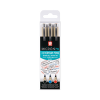 Sakura Pigma Micron PN finelinerset, 3 stuks (zwart, blauw, rood)