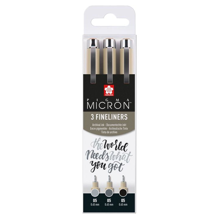 Sakura Pigma Micron Technical Pen Set of 3 Fineliners, image 1