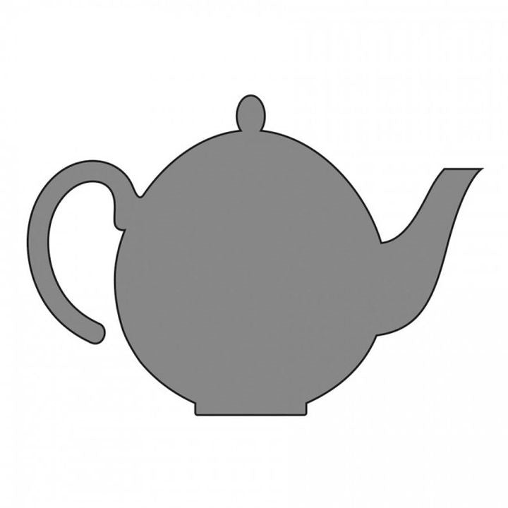 KREUL zelfklevend sjabloon Theepot, 7 × 10 cm