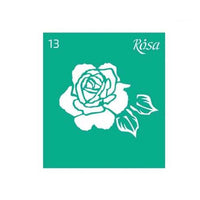 Rosa Talent zelfklevend sjabloon 9 × 10 cm – nr. 13