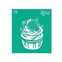 Rosa Talent zelfklevend sjabloon 9 × 10 cm – patroon 72