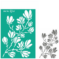 Rosa Talent zelfklevend sjabloon A4 – patroon 14